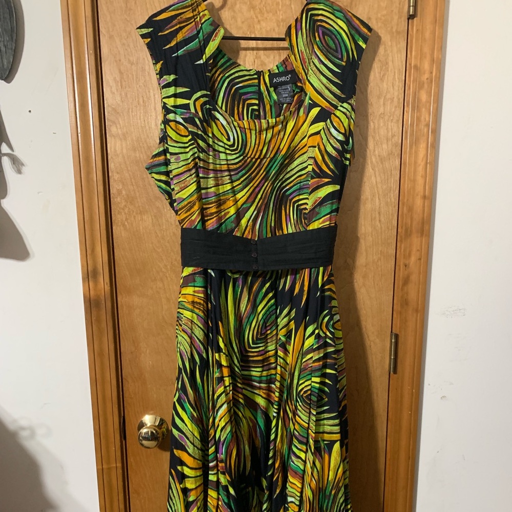 Ashro Beautiful, Colorful Statement Dress by